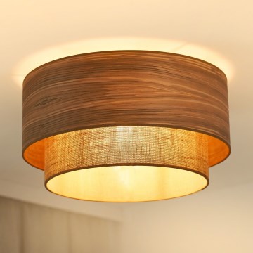 Brilagi - Kattovalo MONTANA BOHO 1xE27/15W/230V halkaisija 45 cm ruskea