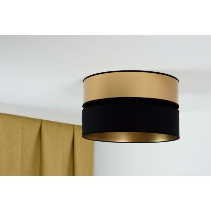 Brilagi - Kattovalo ROYAL 1xE27/15W/230V halkaisija 40 cm musta/kulta