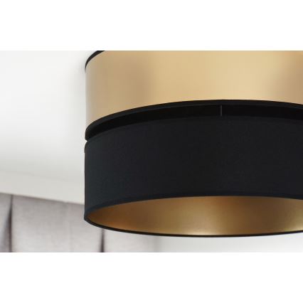 Brilagi - Kattovalo ROYAL 1xE27/15W/230V halkaisija 40 cm musta/kulta