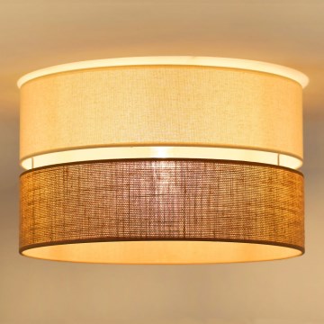 Brilagi - Kattovalo ROYAL YUTE 1xE27/15W/230V halkaisija 40 cm beige/kerma