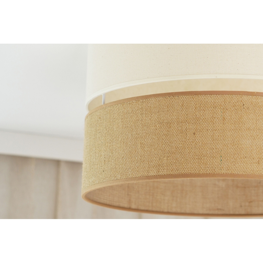 Brilagi - Kattovalo ROYAL YUTE 1xE27/15W/230V halkaisija 40 cm beige/kerma