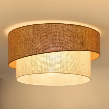 Brilagi - Kattovalo SHINE 1xE27/15W/230V halkaisija 50 cm beige/kerma