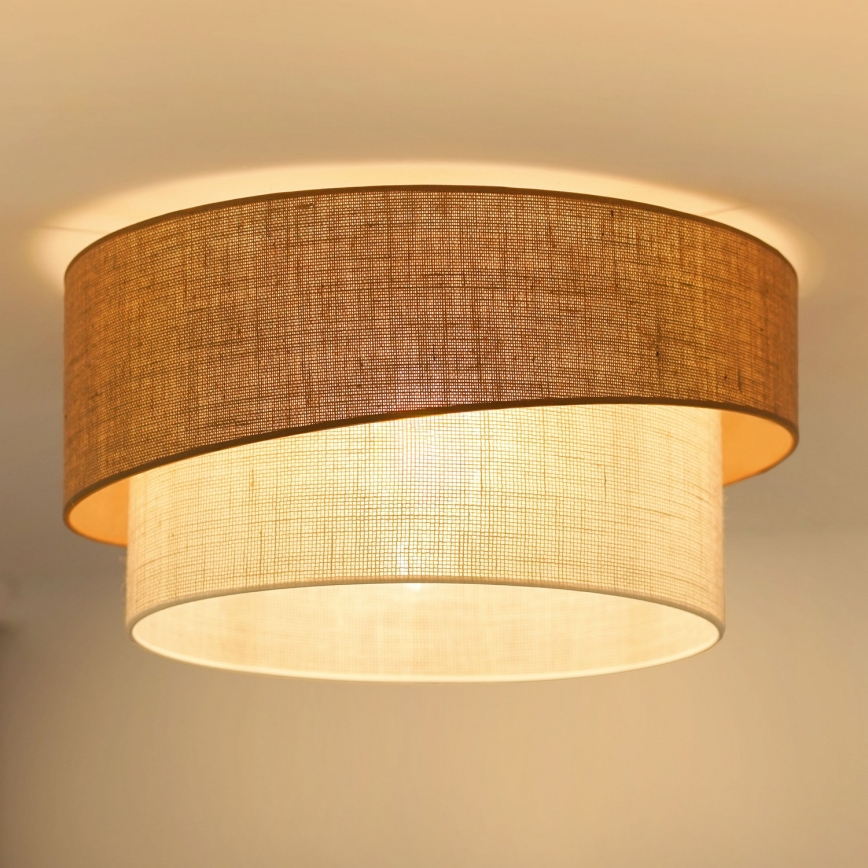 Brilagi - Kattovalo SHINE 1xE27/15W/230V halkaisija 50 cm beige/kerma