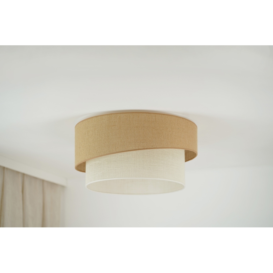 Brilagi - Kattovalo SHINE 1xE27/15W/230V halkaisija 50 cm beige/kerma