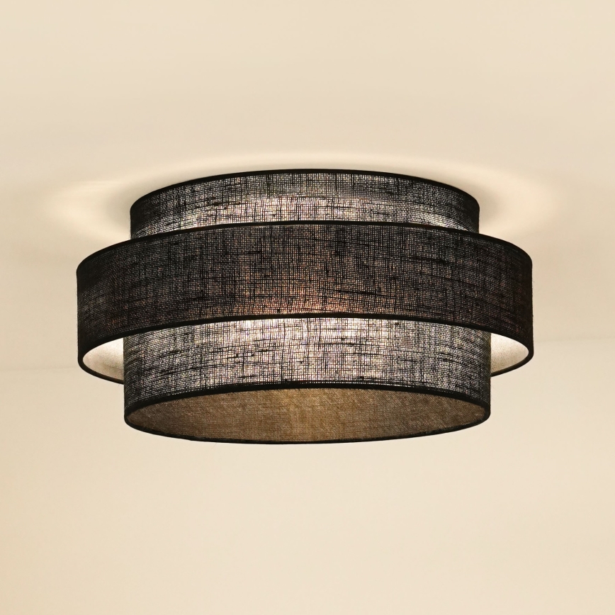 Brilagi - Kattovalo SPACE YUTE LED/12W/230V halkaisija 50 cm 3000K/4000K/6400K musta