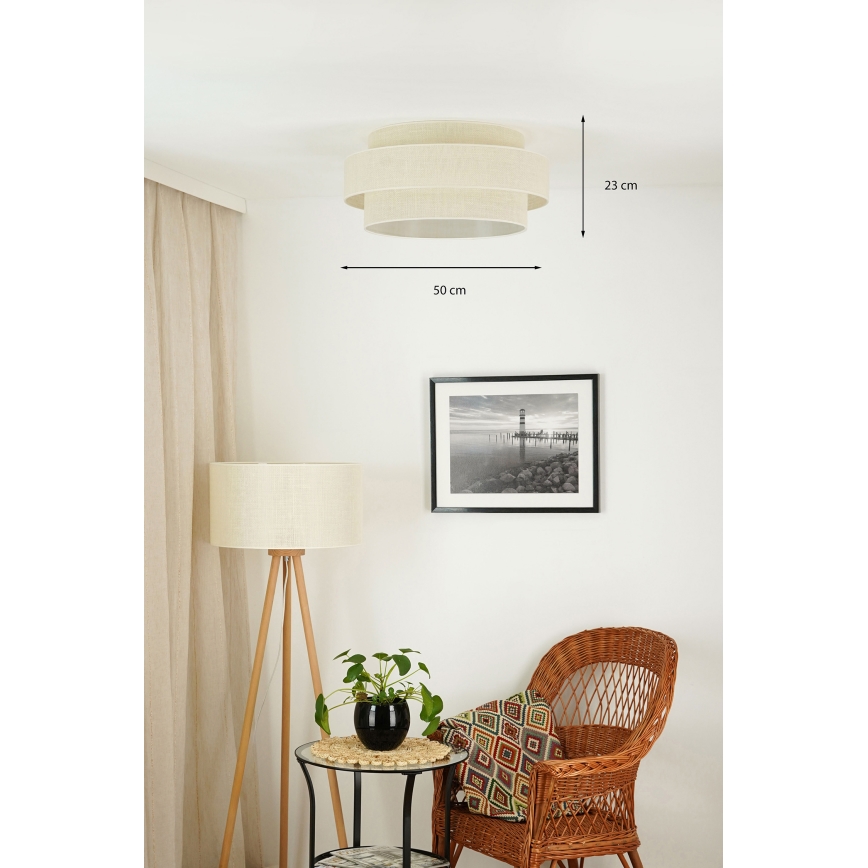 Brilagi - Kattovalo SPACE YUTE LED/12W/230V halkaisija 50 cm 3000K/4000K/6400K kerma
