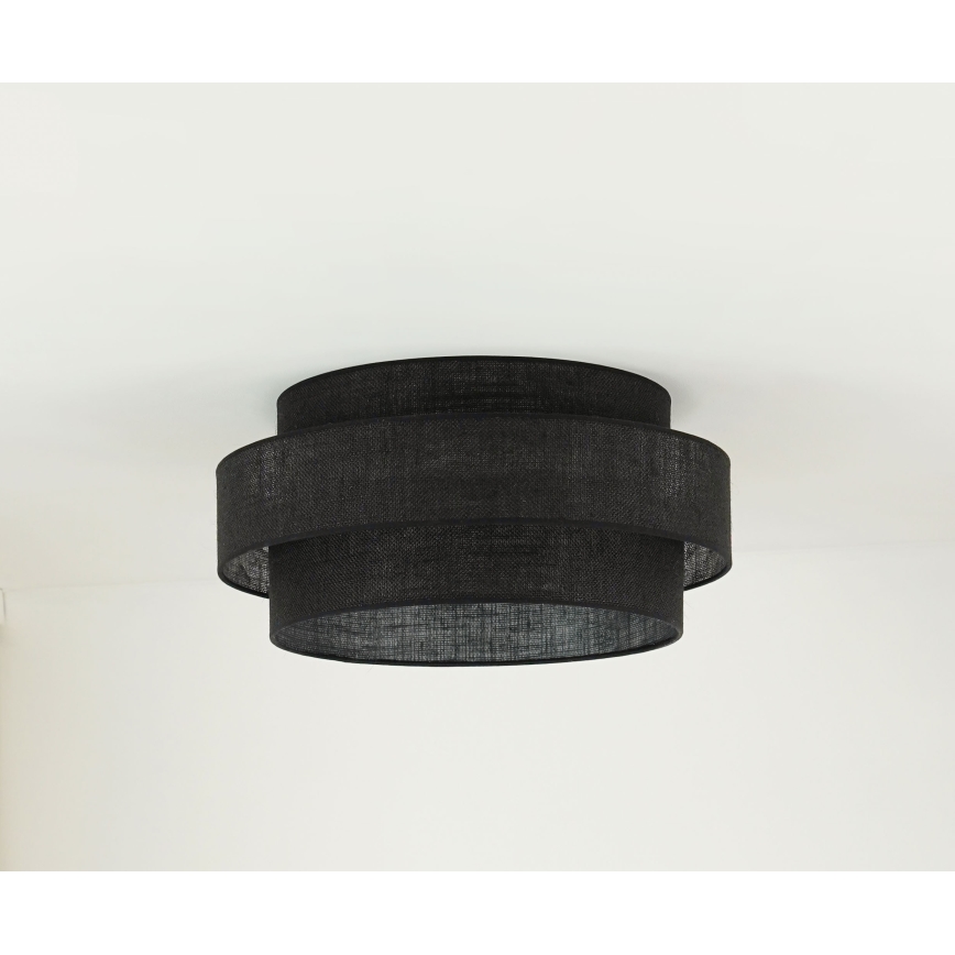 Brilagi - Kattovalo SPACE YUTE LED/12W/230V halkaisija 50 cm 3000K/4000K/6400K musta