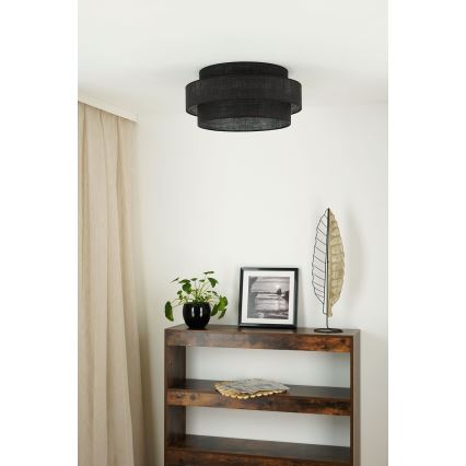 Brilagi - Kattovalo SPACE YUTE LED/12W/230V halkaisija 50 cm 3000K/4000K/6400K musta