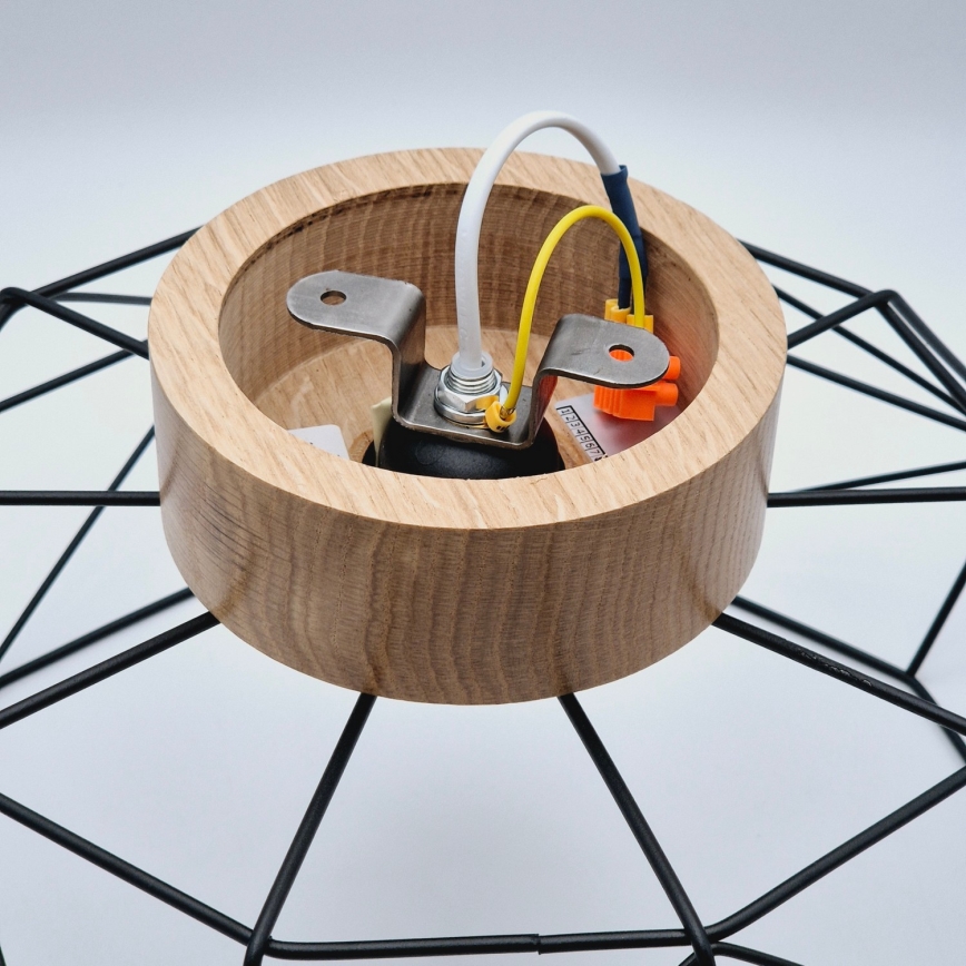 Brilagi - Kattovalo WOODY BASKET 1xE27/60W/230V tammi