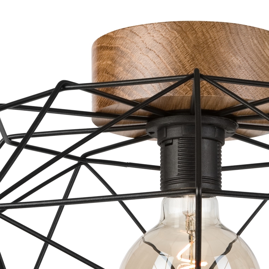 Brilagi - Kattovalo WOODY BASKET 1xE27/60W/230V tammi