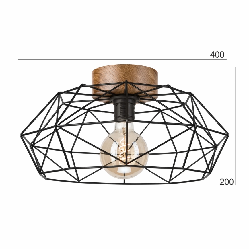 Brilagi - Kattovalo WOODY BASKET 1xE27/60W/230V tammi