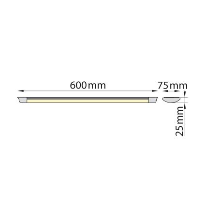 Brilagi - Keittiökaappien alla oleva LED-valo AVERO LED/16W/230V 60 cm
