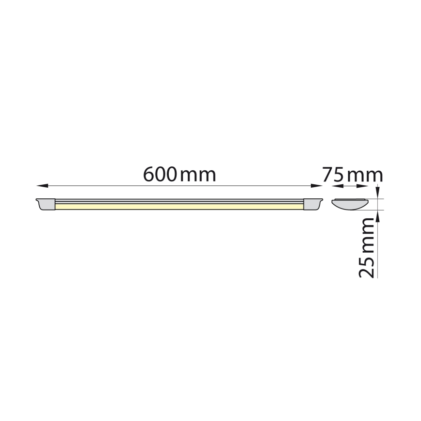 Brilagi - Keittiökaappien alla oleva LED-valo AVERO LED/16W/230V 60 cm