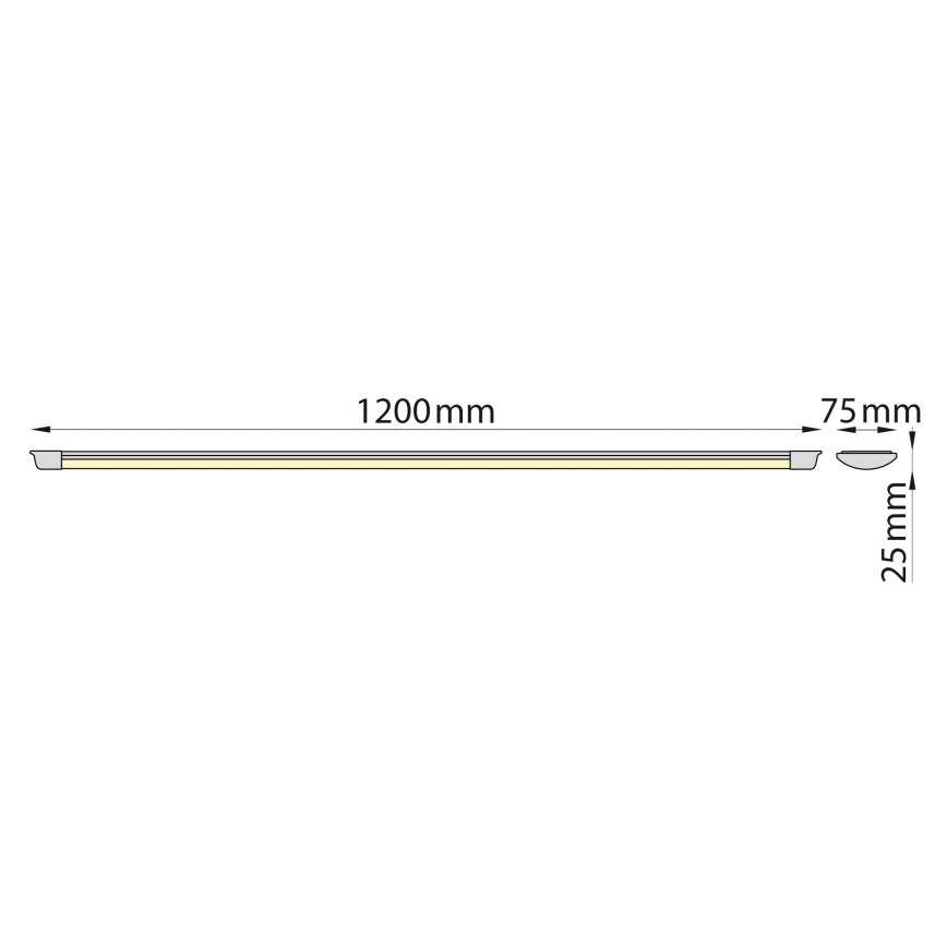 Brilagi - Keittiökaappien alla oleva LED-valo AVERO LED/32W/230V 120 cm