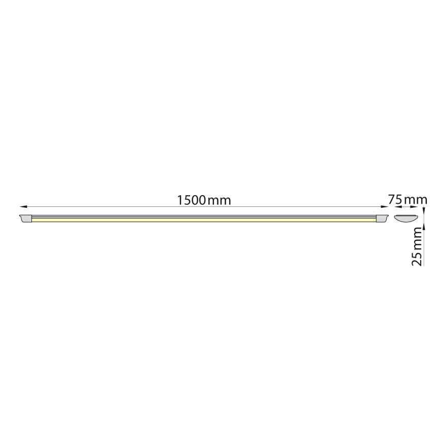 Brilagi - Keittiökaappien alla oleva LED-valo AVERO LED/45W/230V 150 cm