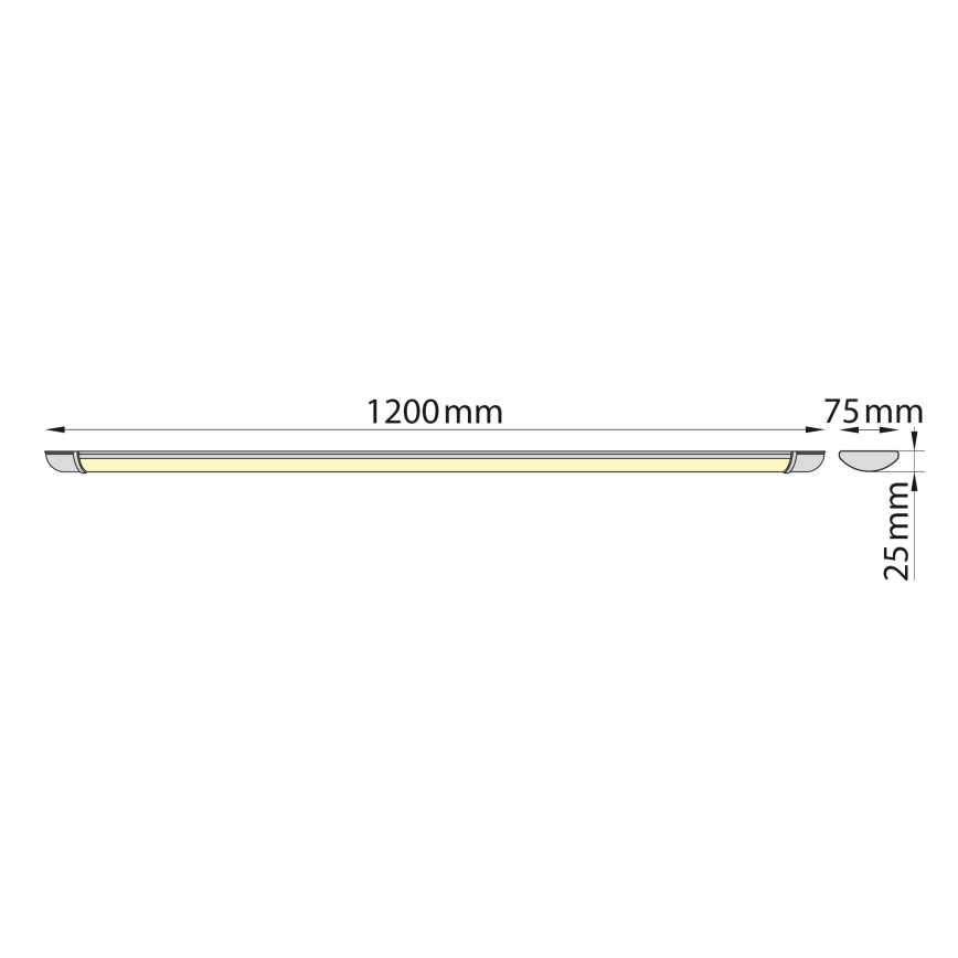 Brilagi - Keittiökaappien alla oleva LED-valo LUMA LED/32W/230V 120 cm