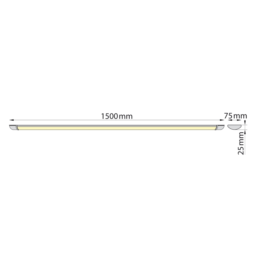 Brilagi - Keittiökaappien alla oleva LED-valo LUMA LED/40W/230V 150 cm