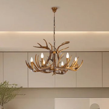 Brilagi - Ketjulla roikkuva kattokruunu DEER 6xE14/10W/230V, Ø 80 cm