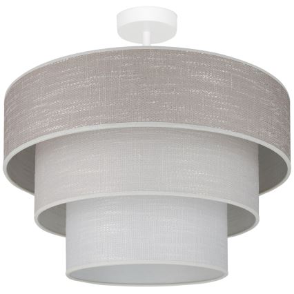 Brilagi - Kiinteä kattokruunu ALASKA LUNETA 1xE27/15W/230V halkaisija 45 cm harmaa/kerma