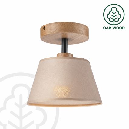 Brilagi - Kiinteä kattokruunu ANTHONY 1xE14/60W/230V tammi/beige