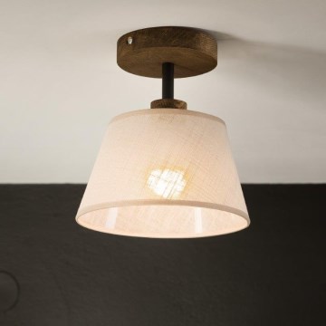Brilagi - Kiinteä kattokruunu ANTHONY 1xE14/60W/230V tammi/beige