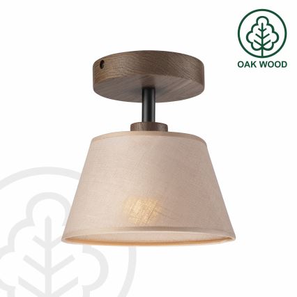 Brilagi - Kiinteä kattokruunu ANTHONY 1xE14/60W/230V tammi/beige