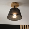 Brilagi - Kiinteä kattokruunu ANTHONY 1xE14/60W/230V tammi/musta