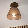 Brilagi - Kiinteä kattokruunu ANTHONY 1xE14/60W/230V tammi/ruskea