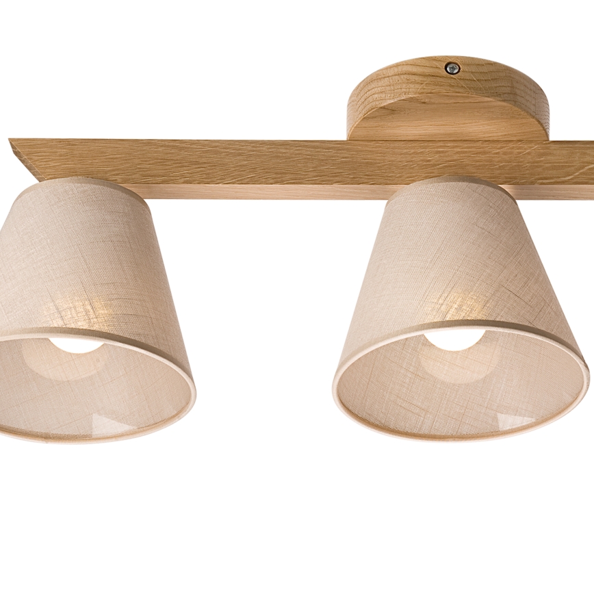 Brilagi - Kiinteä kattokruunu ANTHONY 3xE14/40W/230V tammi/beige