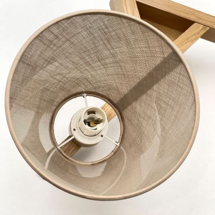 Brilagi - Kiinteä kattokruunu ANTHONY 3xE14/40W/230V tammi/beige
