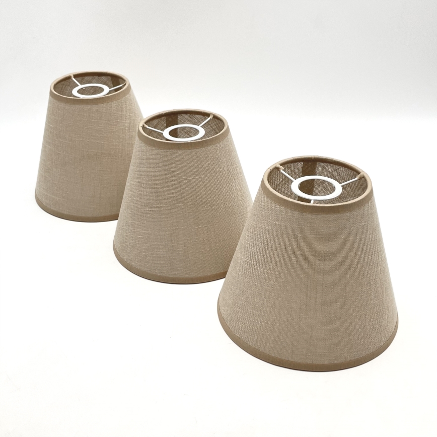 Brilagi - Kiinteä kattokruunu ANTHONY 3xE14/40W/230V tammi/beige