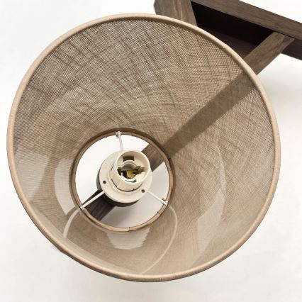 Brilagi - Kiinteä kattokruunu ANTHONY 3xE14/40W/230V tammi