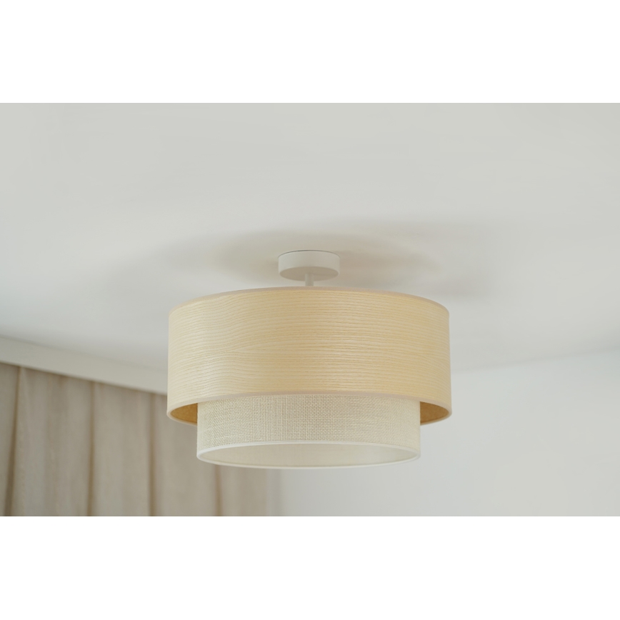 Brilagi - Kiinteä kattokruunu ARIZONA BOHO 1xE27/15W/230V halkaisija 45 cm kerma/beige
