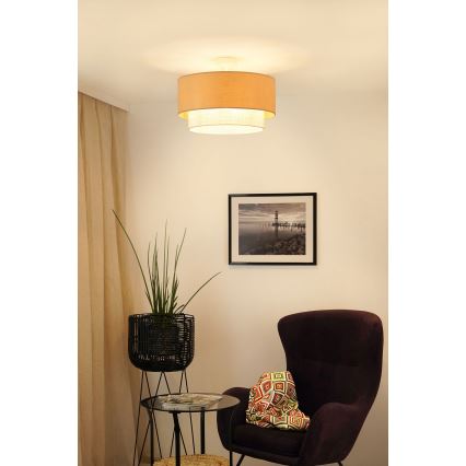 Brilagi - Kiinteä kattokruunu ARIZONA BOHO 1xE27/15W/230V halkaisija 45 cm kerma/beige