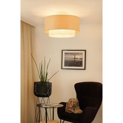 Brilagi - Kiinteä kattokruunu ARIZONA BOHO 1xE27/15W/230V halkaisija 60 cm beige