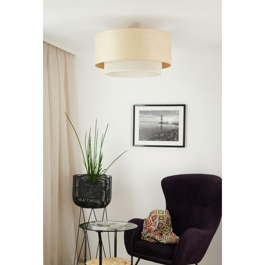 Brilagi - Kiinteä kattokruunu ARIZONA BOHO 1xE27/15W/230V halkaisija 60 cm beige