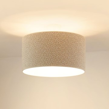 Brilagi - Kiinteä kattokruunu BOUCLE ROLLER 1xE27/15W/230V halkaisija 45 cm kerma