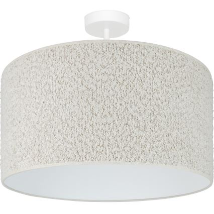 Brilagi - Kiinteä kattokruunu BOUCLE ROLLER 1xE27/15W/230V halkaisija 45 cm kerma