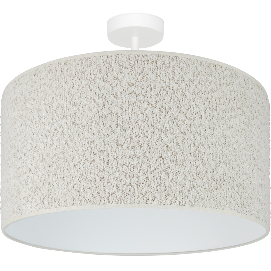 Brilagi - Kiinteä kattokruunu BOUCLE ROLLER 1xE27/15W/230V halkaisija 45 cm kerma
