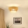 Brilagi - Kiinteä kattokruunu CEDAR LUNETA 1xE27/15W/230V halkaisija 45 cm beige/ruskea/kerma