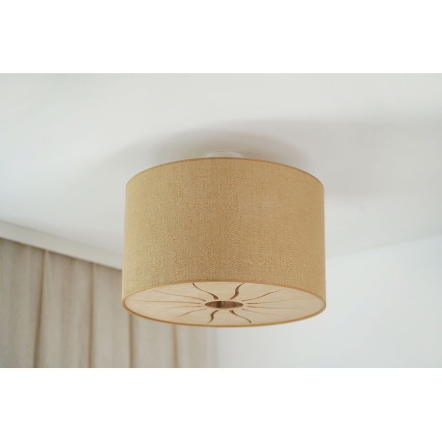 Brilagi - Kiinteä kattokruunu COUNTRY ROLLER 1xE27/15W/230V halkaisija 45 cm beige