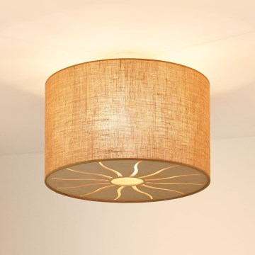 Brilagi - Kiinteä kattokruunu COUNTRY ROLLER 1xE27/15W/230V halkaisija 50 cm beige