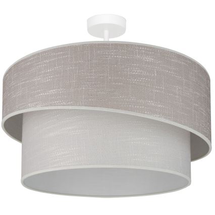 Brilagi - Kiinteä kattokruunu DOVER SHINE 1xE27/15W/230V halkaisija 50 cm harmaa/kerma