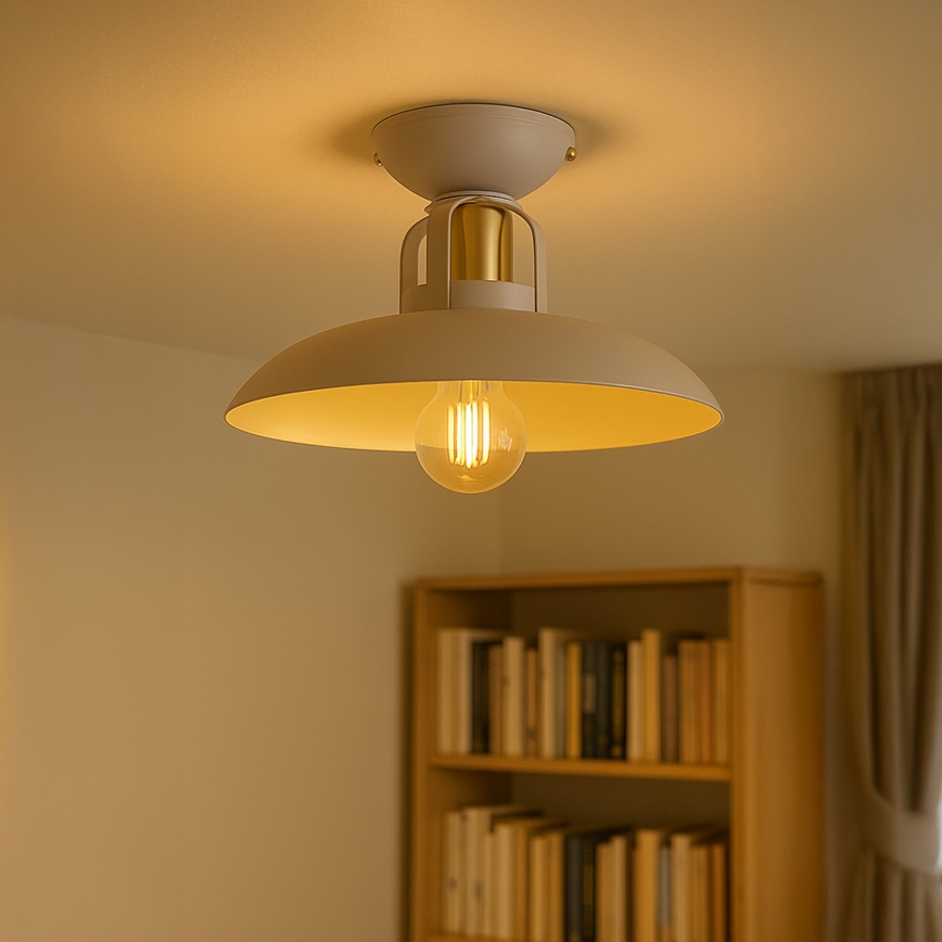 Brilagi - Kiinteä kattokruunu FLAMENGO 1xE27/60W/230V beige