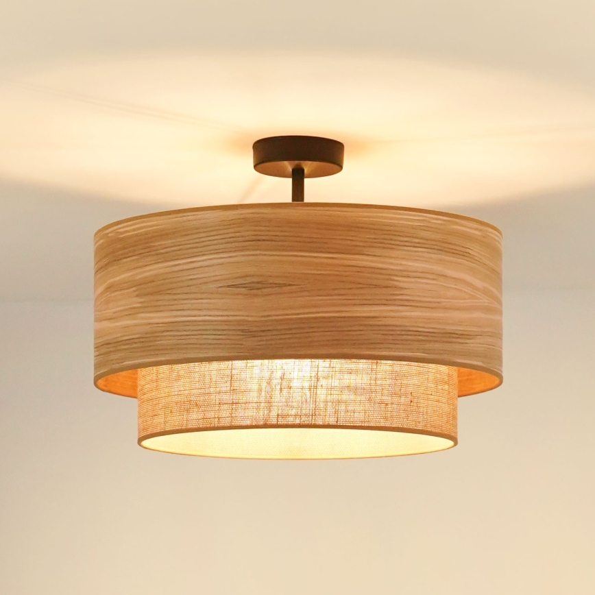 Brilagi - Kiinteä kattokruunu MONTANA BOHO 1xE27/15W/230V halkaisija 45 cm ruskea