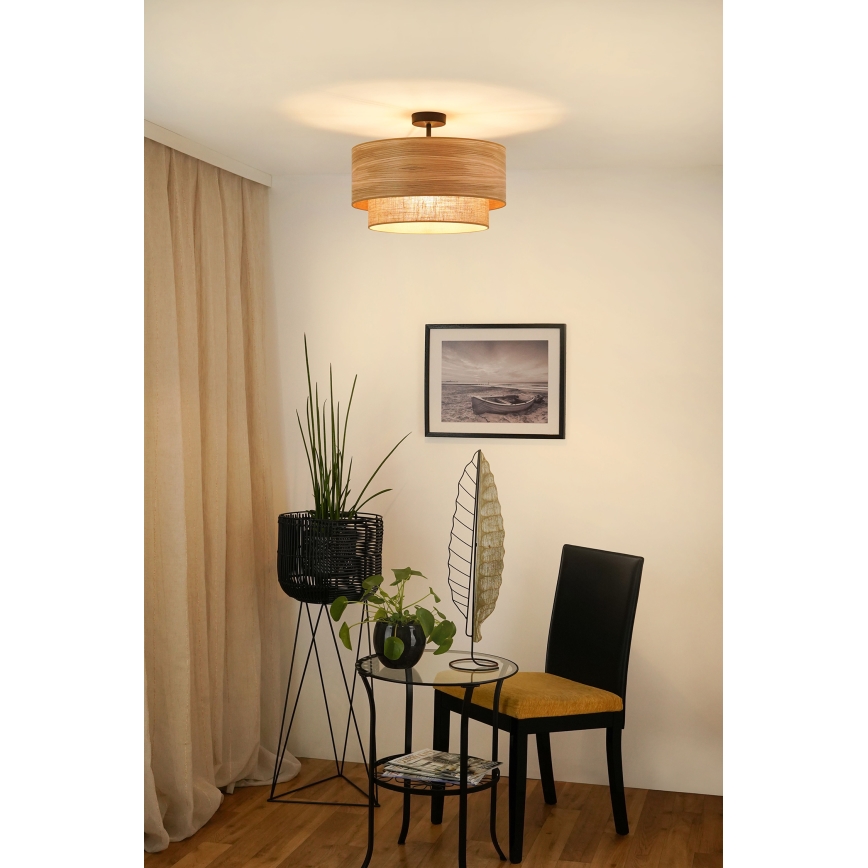 Brilagi - Kiinteä kattokruunu MONTANA BOHO 1xE27/15W/230V halkaisija 45 cm ruskea