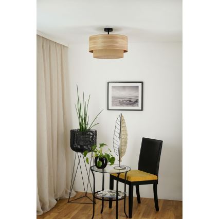 Brilagi - Kiinteä kattokruunu MONTANA BOHO 1xE27/15W/230V halkaisija 45 cm ruskea
