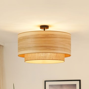 Brilagi - Kiinteä kattokruunu MONTANA BOHO 1xE27/15W/230V halkaisija 60 cm ruskea