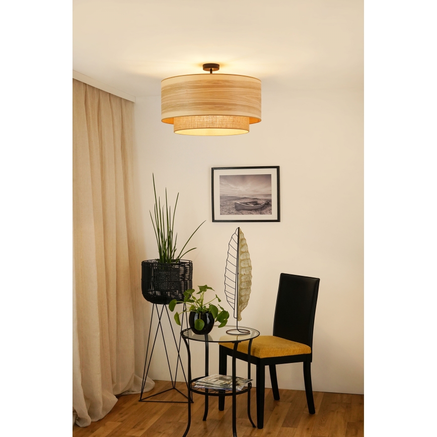 Brilagi - Kiinteä kattokruunu MONTANA BOHO 1xE27/15W/230V halkaisija 60 cm ruskea