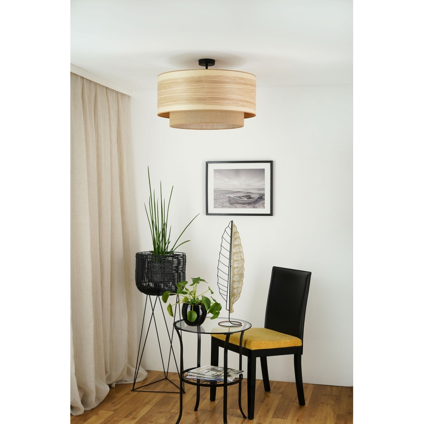 Brilagi - Kiinteä kattokruunu MONTANA BOHO 1xE27/15W/230V halkaisija 60 cm ruskea